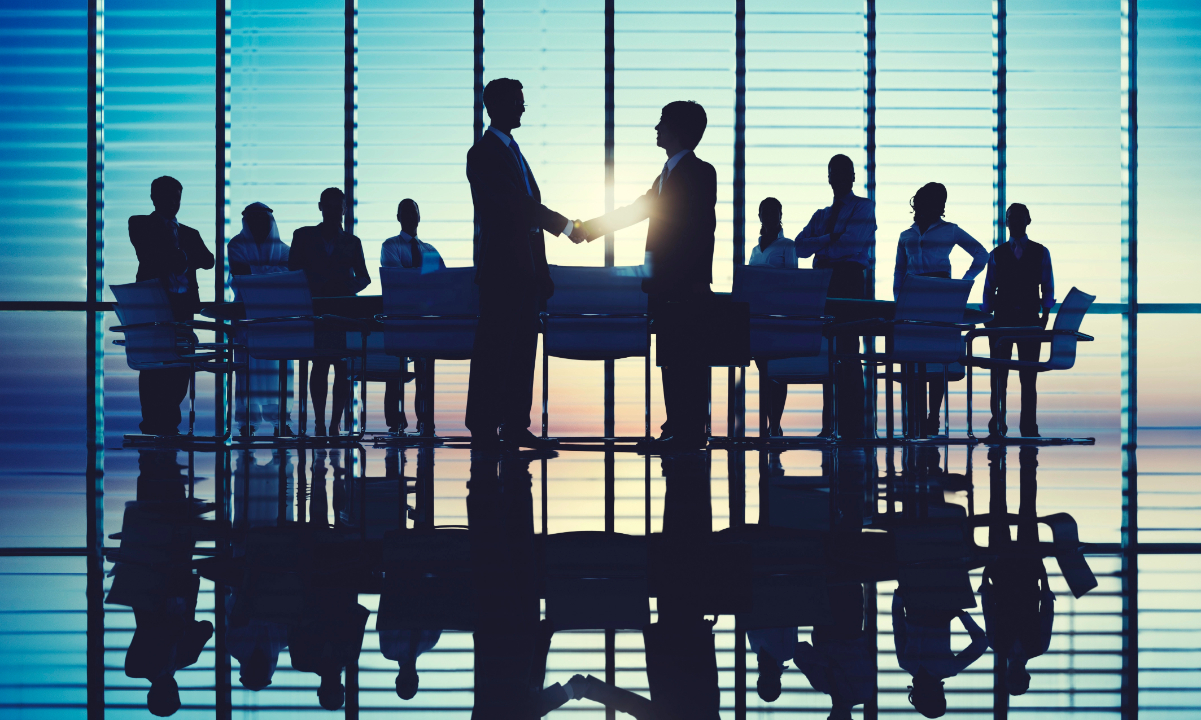 Silhouettes of Business People